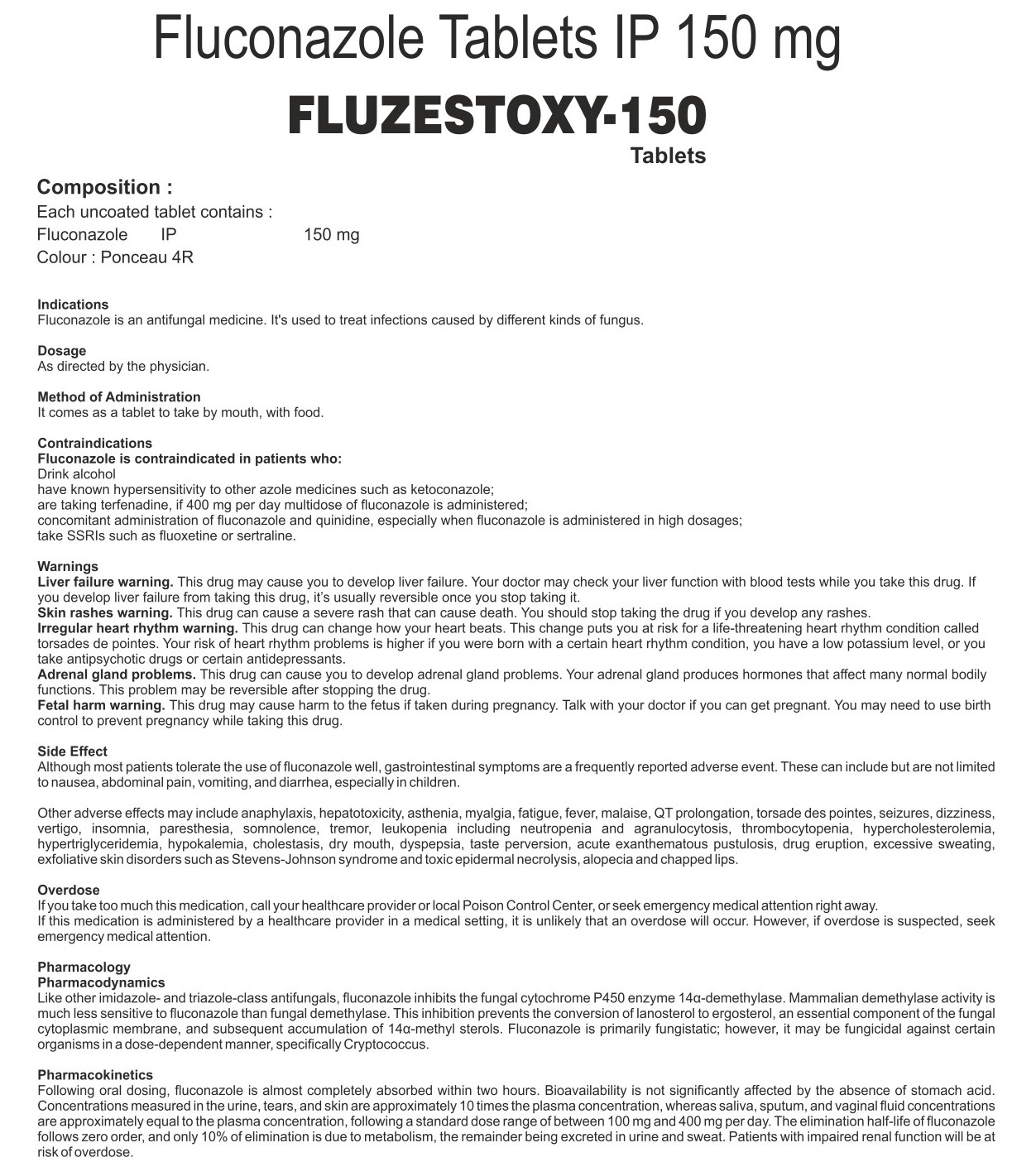 FLUZESTOXY 150 TABLETS